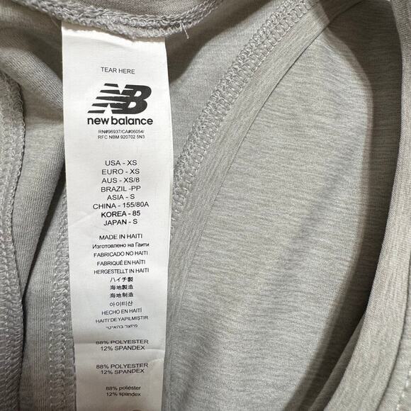 NWT new balance tank gray size XS - Picture 6 of 7